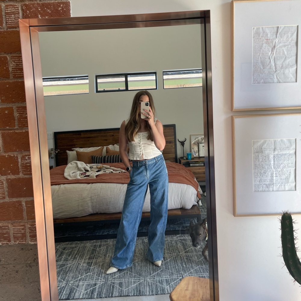 High Rise Straight Leg Jeans